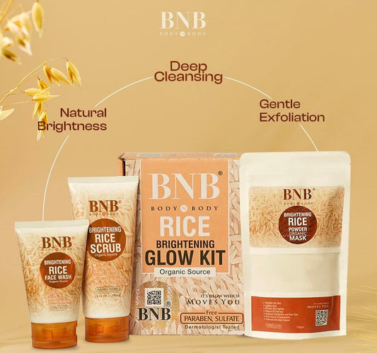 BNB Rice Brightening Glow Kit 3 in 1